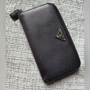 Prada Black Saffiano Leather Wallet